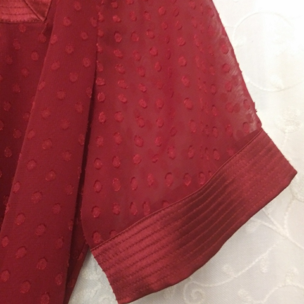 Apt. 9 dark red blouse sz M